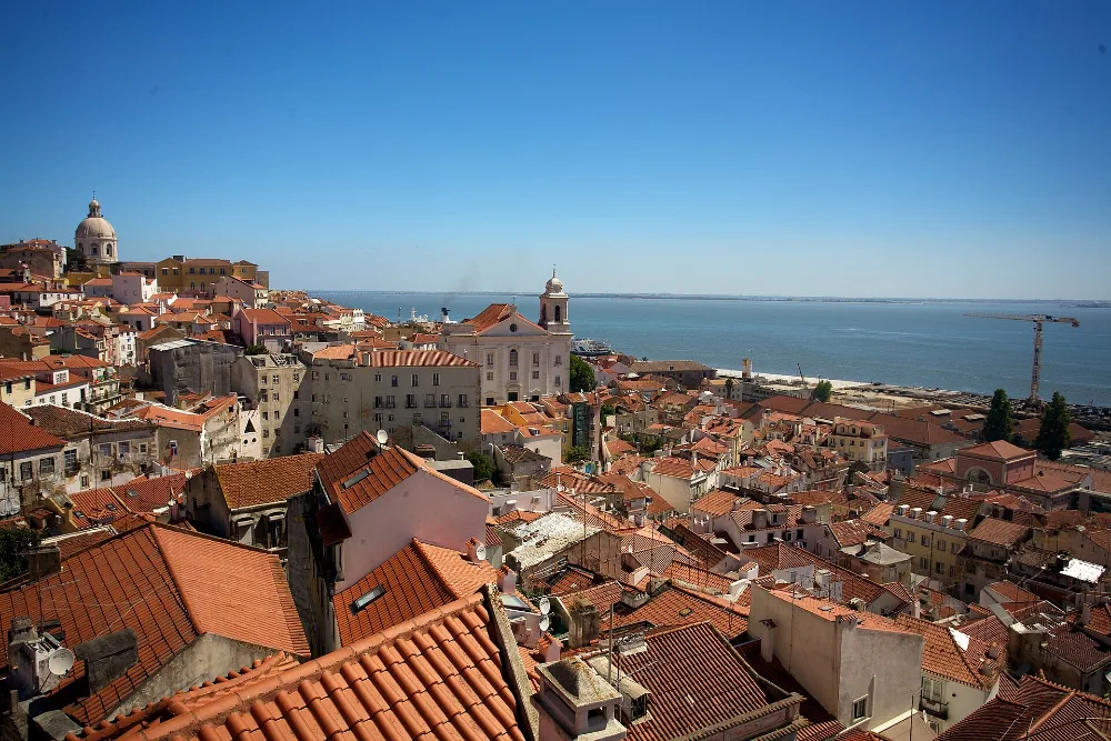 Telhados de Alfama, em Lisboa