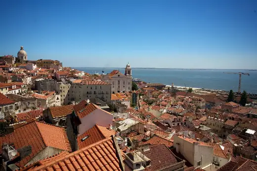 Telhados de Alfama, em Lisboa
